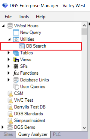 Use DB Search